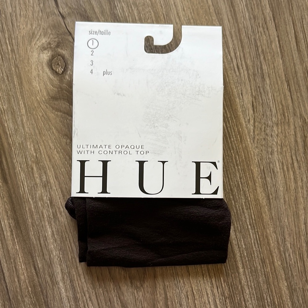 HUE Control Top Ultimate Opaque Pantyhose Tights Hosiery